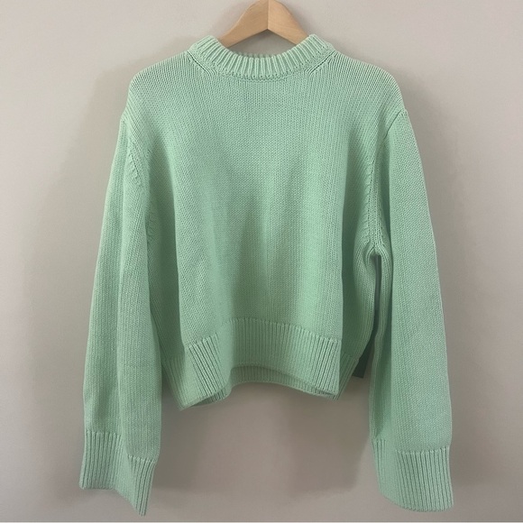 Tuckernuck Aiden crew neck cropped sweater Ladies size xxl Mint chip light green - Picture 1 of 9
